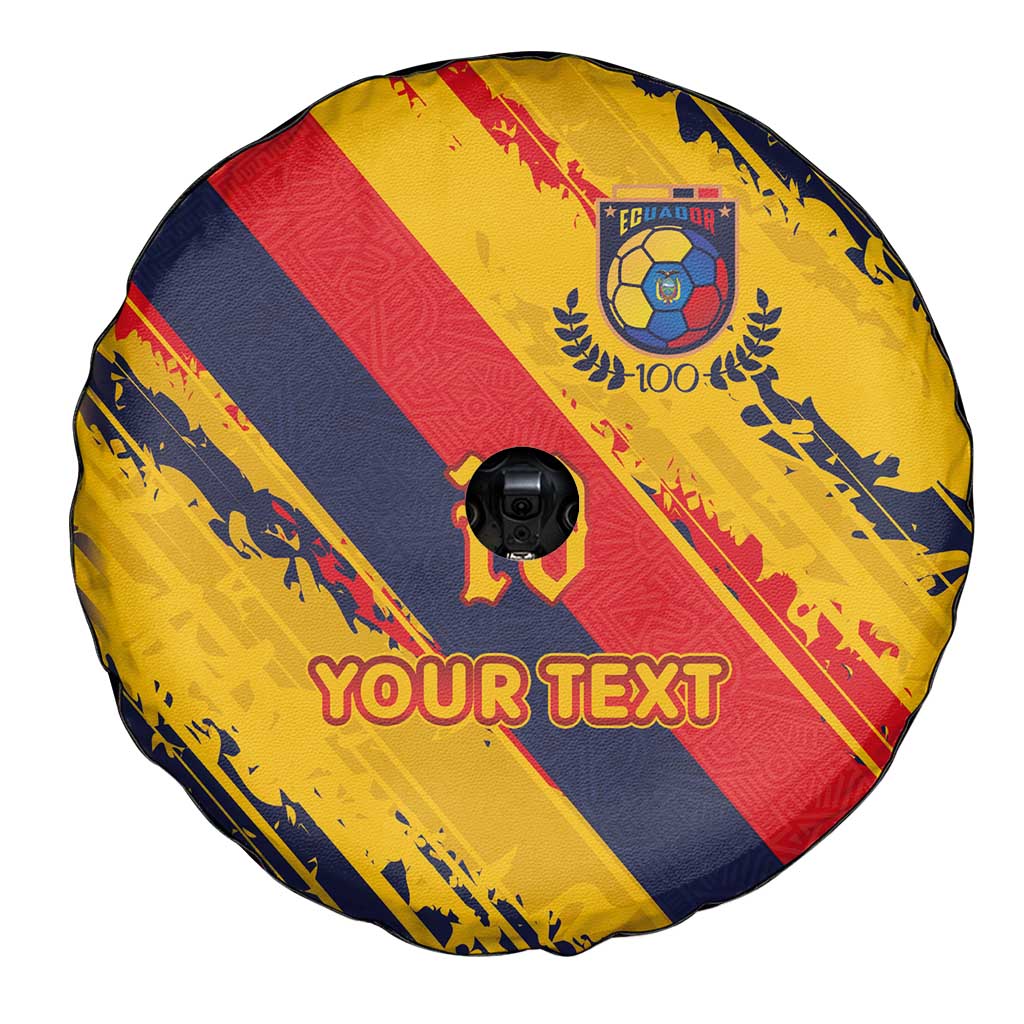 Custom Ecuador Football Spare Tire Cover La Tricolor-100th Anniversary LT03