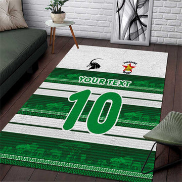 Custom Zimbabwe Rugby Area Rug African Heritage Edition LT03