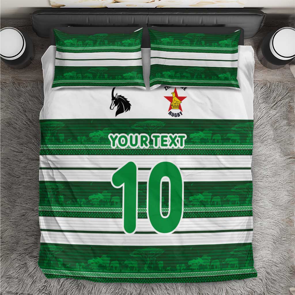 Custom Zimbabwe Rugby Bedding Set African Heritage Edition LT03