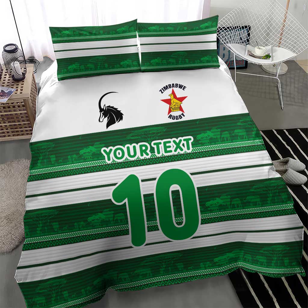 Custom Zimbabwe Rugby Bedding Set African Heritage Edition LT03