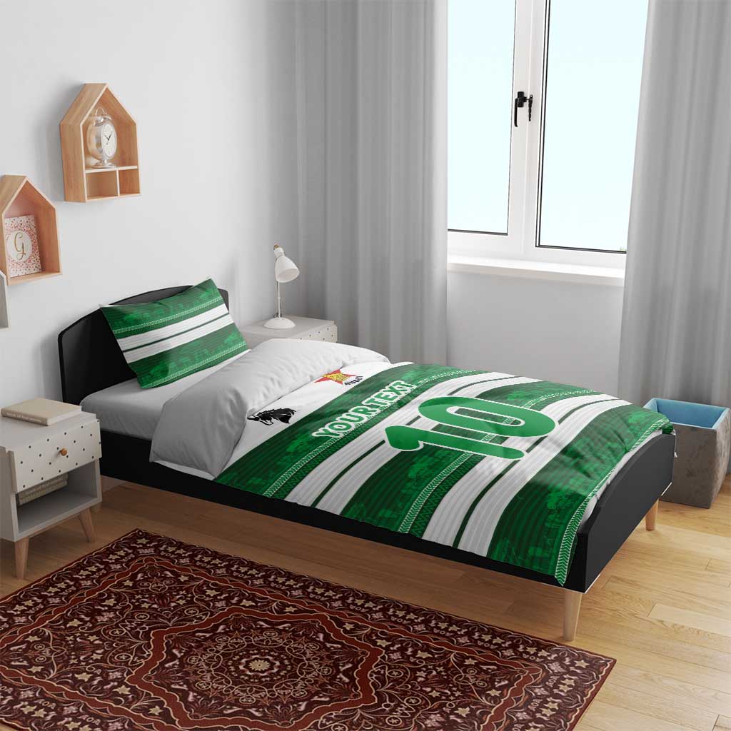 Custom Zimbabwe Rugby Bedding Set African Heritage Edition LT03