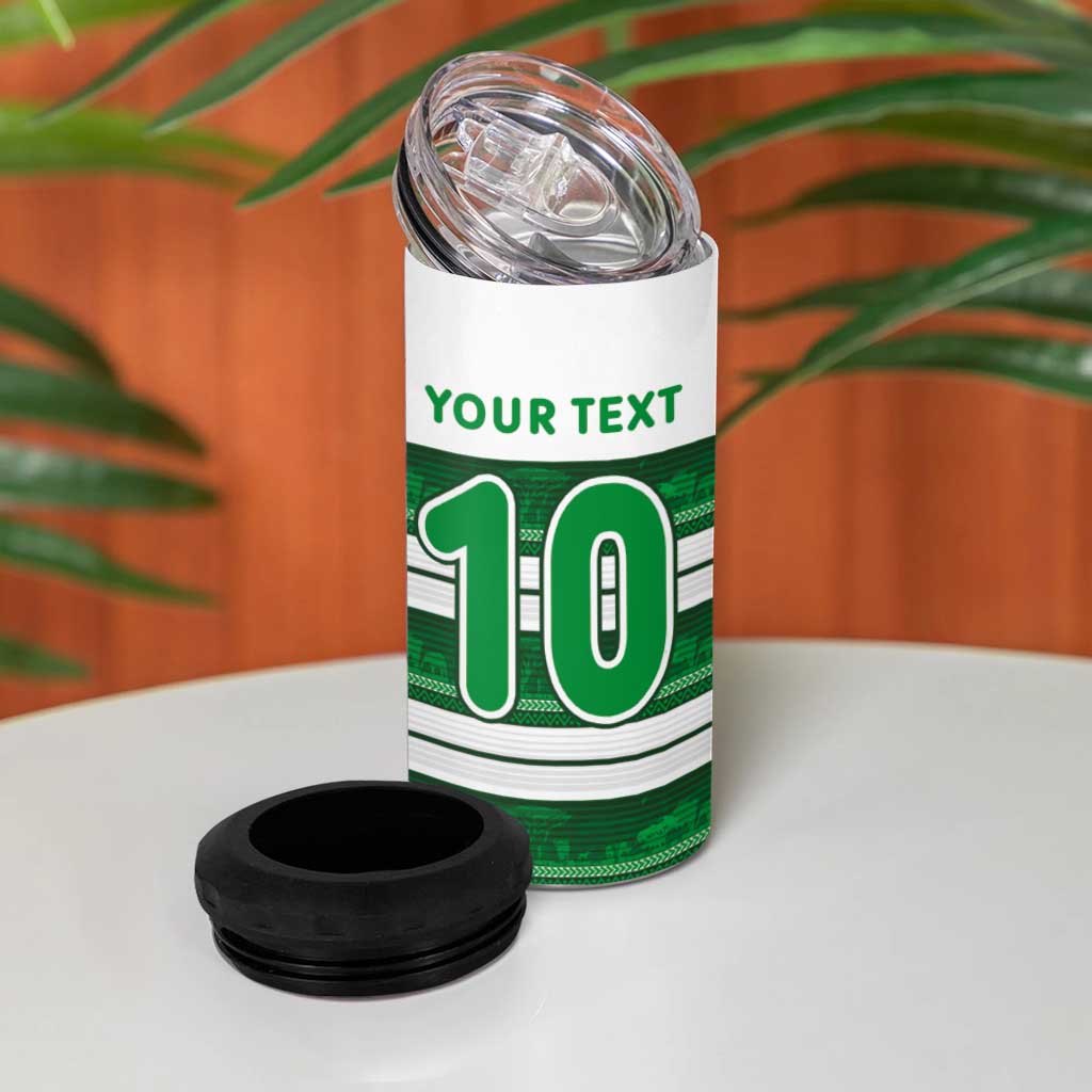 Custom Zimbabwe Rugby 4 in 1 Can Cooler Tumbler African Heritage Edition LT03