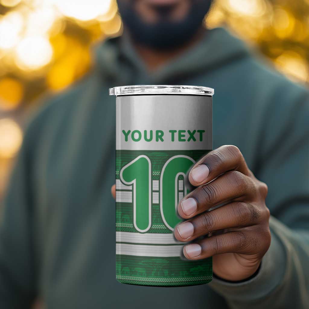 Custom Zimbabwe Rugby 4 in 1 Can Cooler Tumbler African Heritage Edition LT03