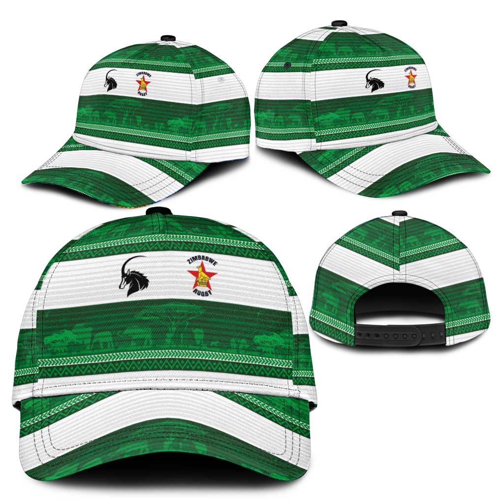 Zimbabwe Rugby Classic Cap African Heritage Stripes Style LT03
