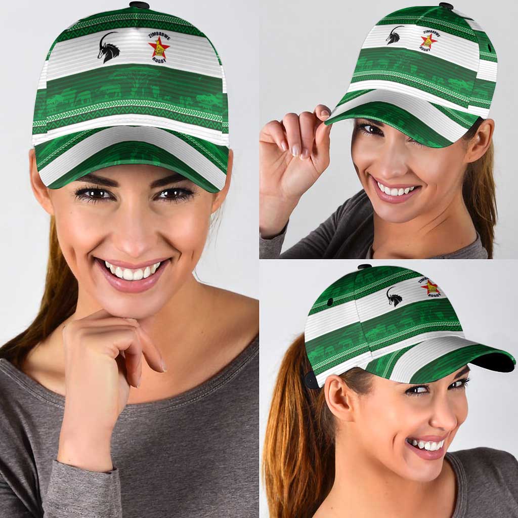 Zimbabwe Rugby Classic Cap African Heritage Stripes Style LT03