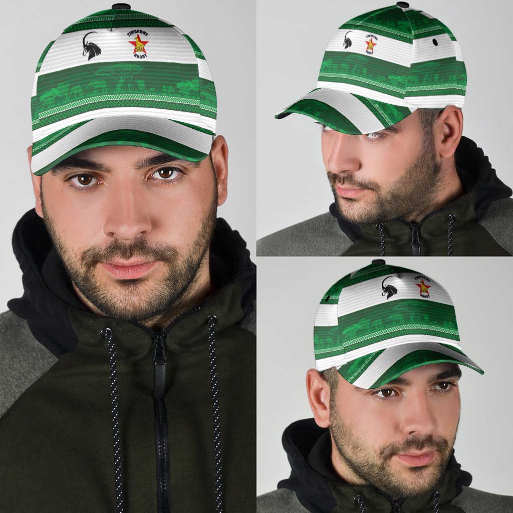 Zimbabwe Rugby Classic Cap African Heritage Stripes Style LT03