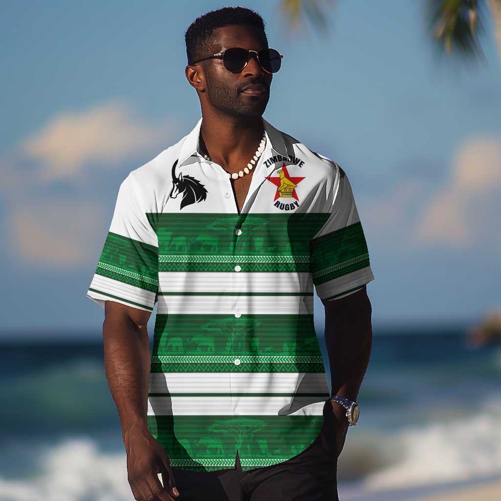 Custom Zimbabwe Rugby Hawaiian Shirt African Heritage Edition LT03