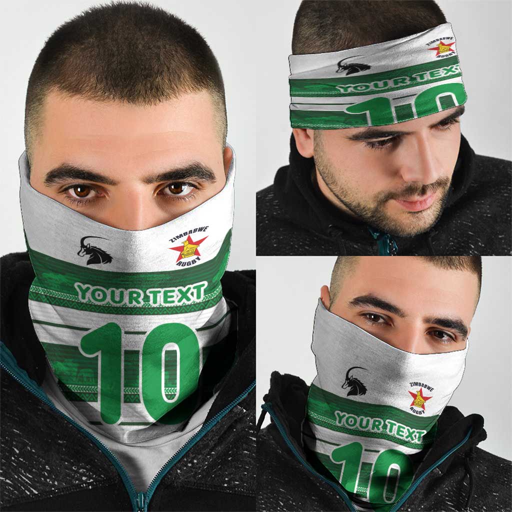 Custom Zimbabwe Rugby Neck Gaiter African Heritage Stripes Style LT03