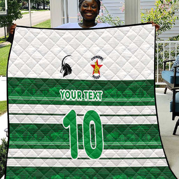 Custom Zimbabwe Rugby Quilt African Heritage Edition LT03