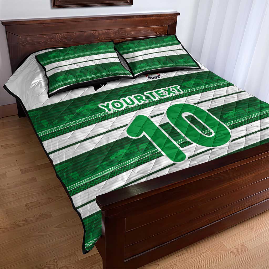 Custom Zimbabwe Rugby Quilt Bed Set African Heritage Edition LT03