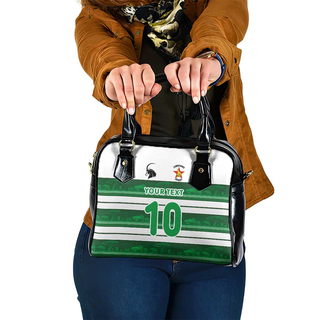 Custom Zimbabwe Rugby Shoulder Handbag African Heritage Stripes Style LT03