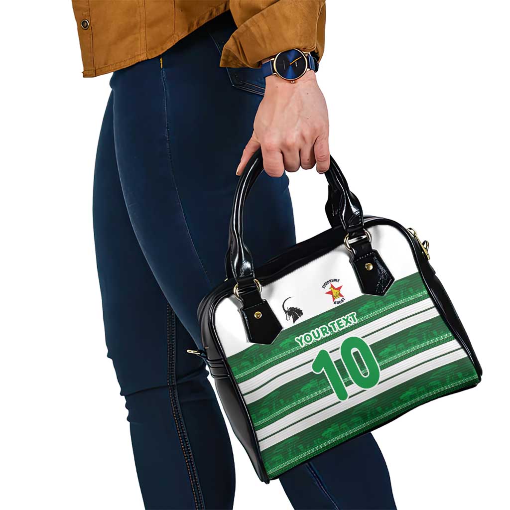 Custom Zimbabwe Rugby Shoulder Handbag African Heritage Stripes Style LT03