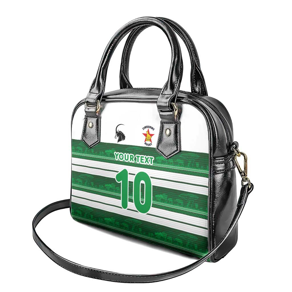 Custom Zimbabwe Rugby Shoulder Handbag African Heritage Stripes Style LT03