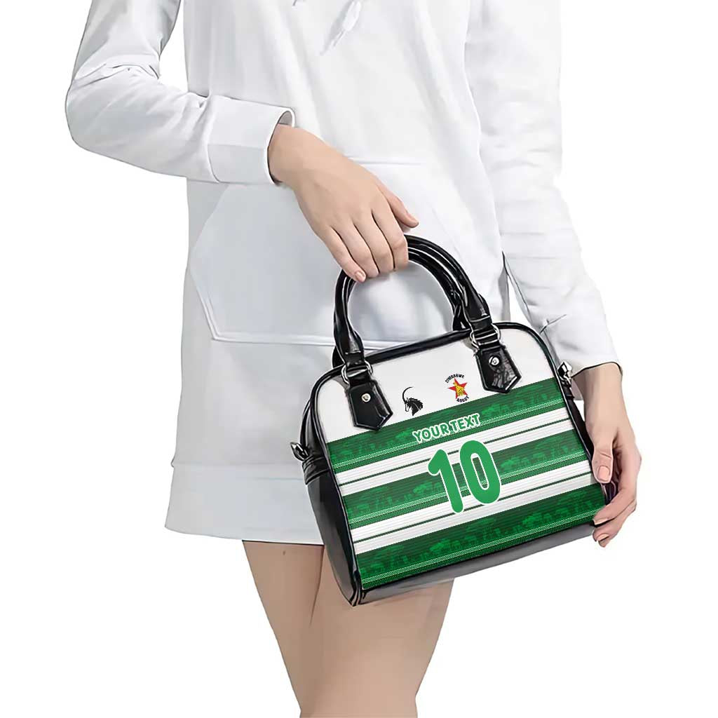 Custom Zimbabwe Rugby Shoulder Handbag African Heritage Stripes Style LT03