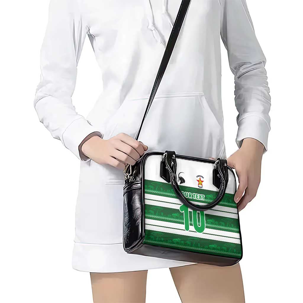 Custom Zimbabwe Rugby Shoulder Handbag African Heritage Stripes Style LT03