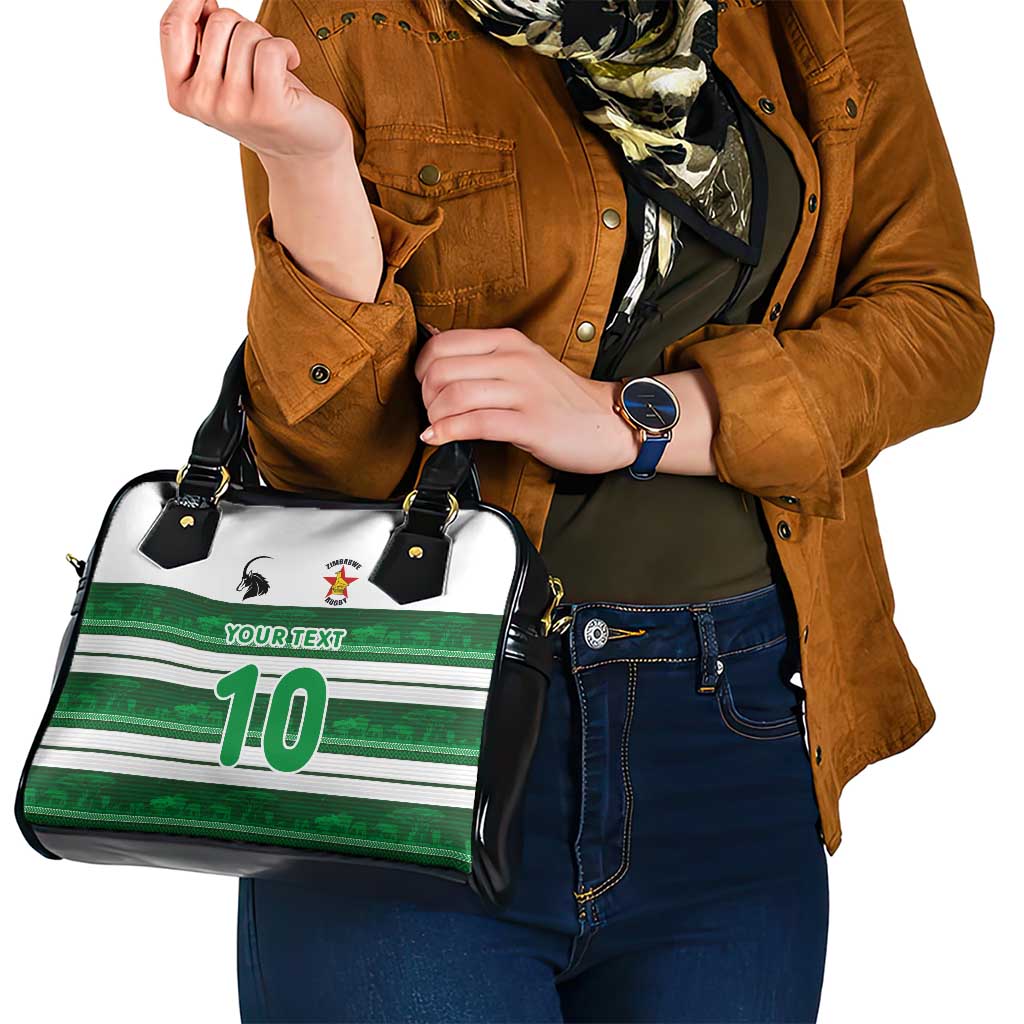 Custom Zimbabwe Rugby Shoulder Handbag African Heritage Stripes Style LT03