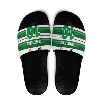 Custom Zimbabwe Rugby Slide Sandals African Heritage Stripes Style LT03