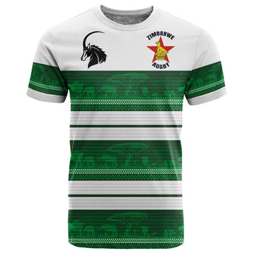 Custom Zimbabwe Rugby T shirt African Heritage Edition LT03
