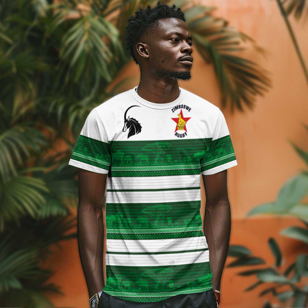 Custom Zimbabwe Rugby T shirt African Heritage Edition LT03