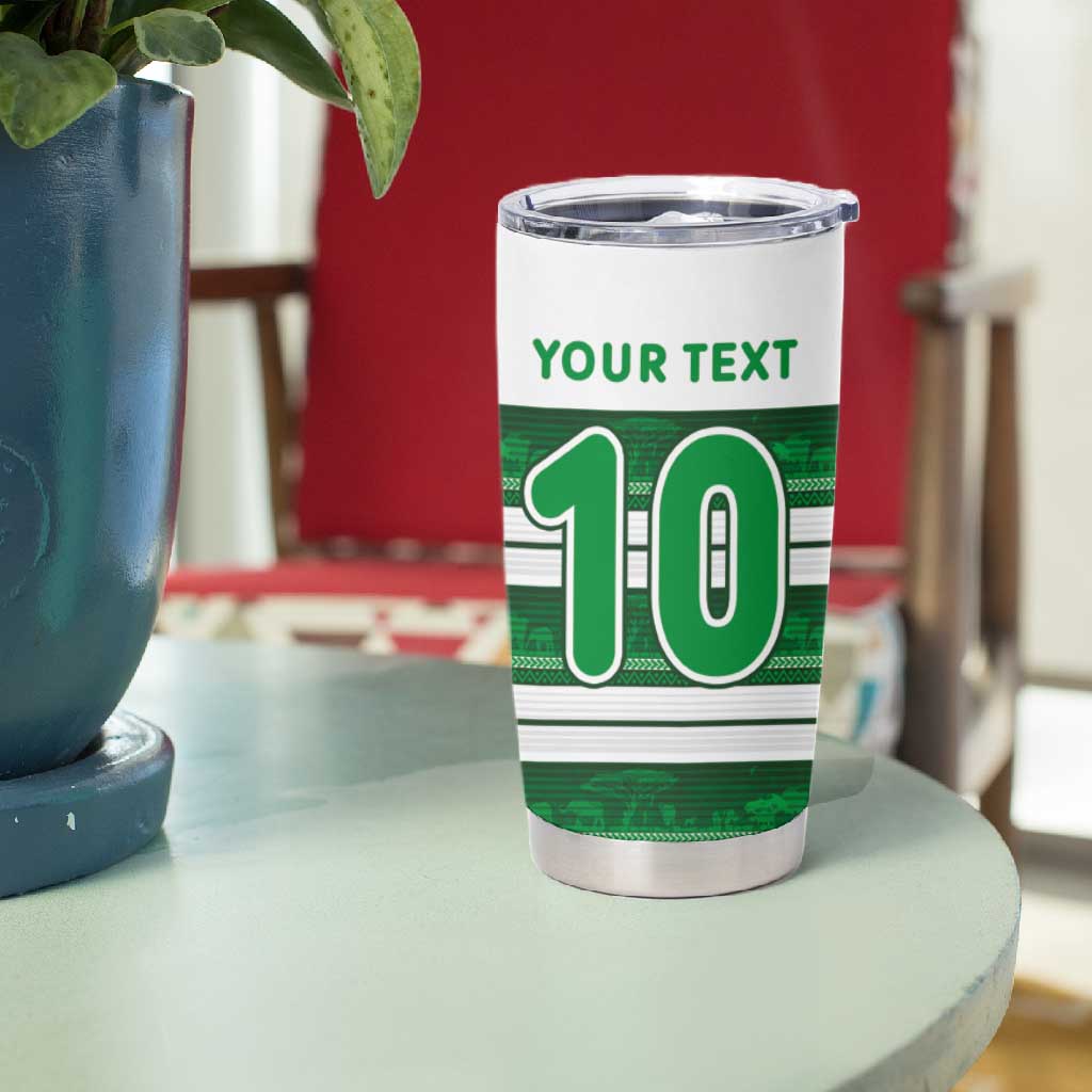 Custom Zimbabwe Rugby Tumbler Cup African Heritage Edition LT03