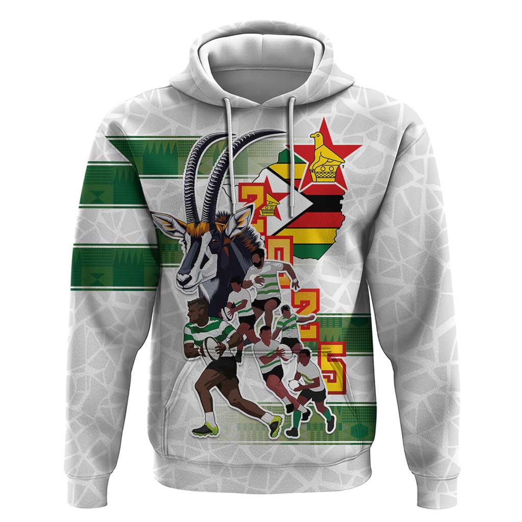 Custom Zimbabwe Rugby The Champions 2025 Hoodie Warriors Sable Antelope LT03