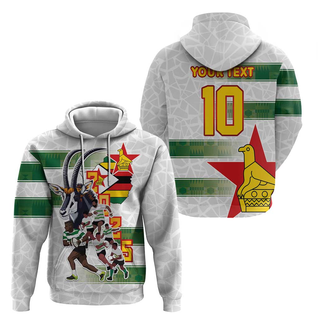Custom Zimbabwe Rugby The Champions 2025 Hoodie Warriors Sable Antelope LT03