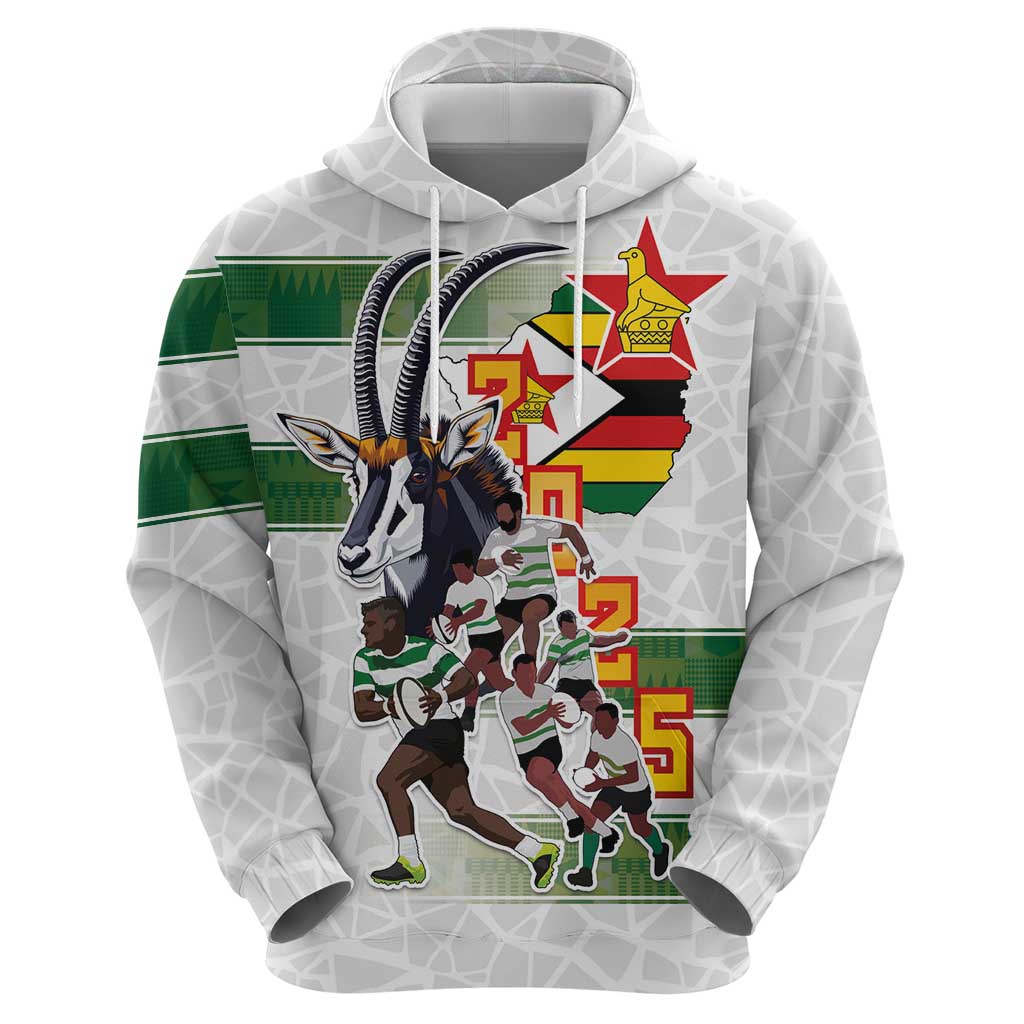 Custom Zimbabwe Rugby The Champions 2025 Hoodie Warriors Sable Antelope LT03