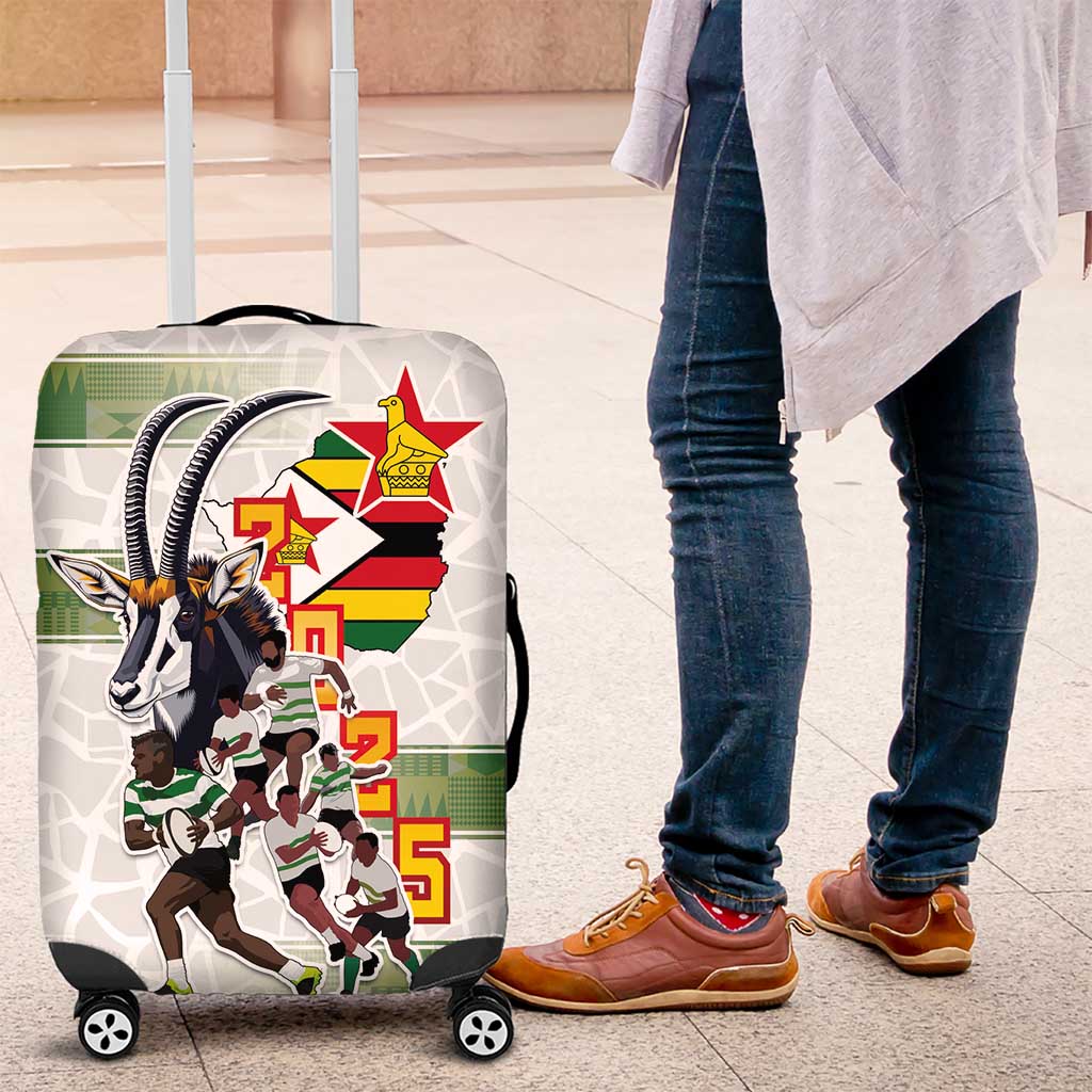 Zimbabwe Rugby The Champions 2025 Luggage Cover Warriors Sable Antelope LT03