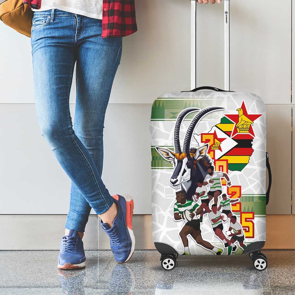 Zimbabwe Rugby The Champions 2025 Luggage Cover Warriors Sable Antelope LT03