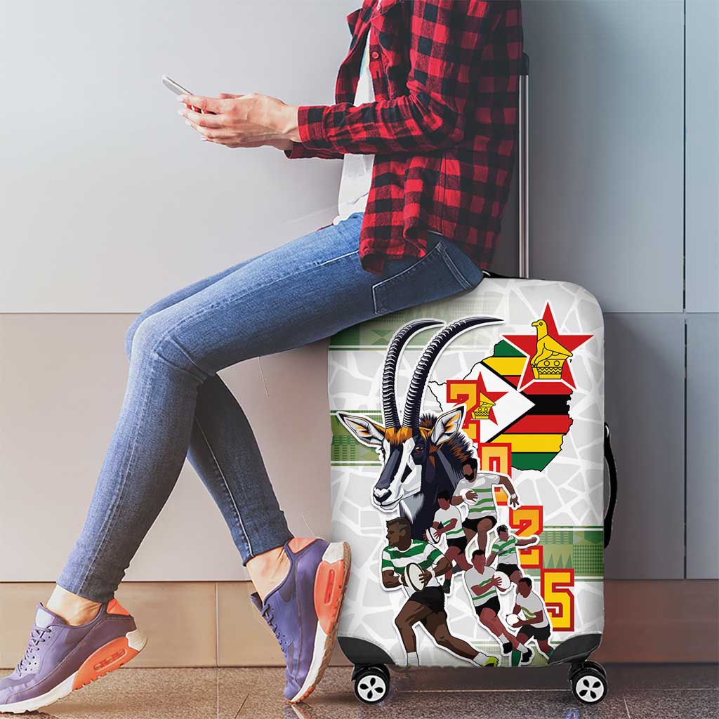 Zimbabwe Rugby The Champions 2025 Luggage Cover Warriors Sable Antelope LT03