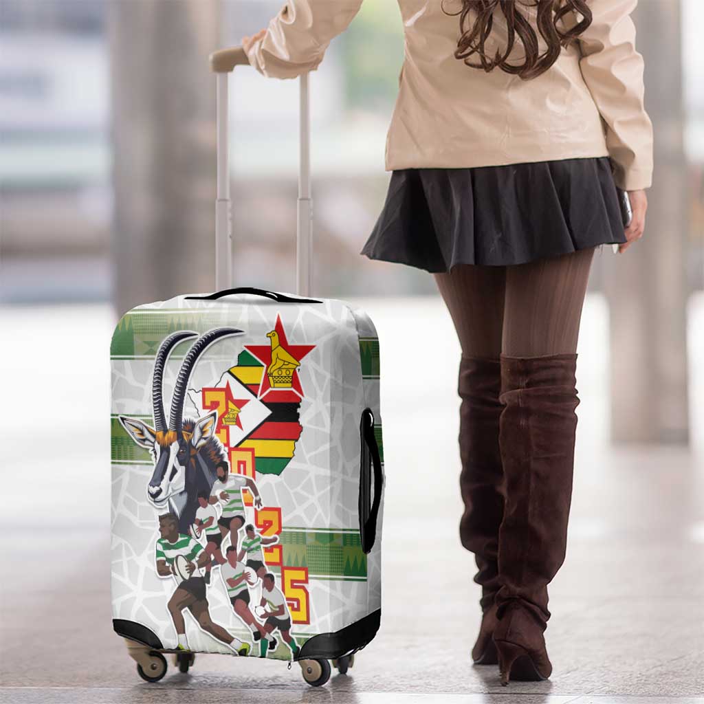 Zimbabwe Rugby The Champions 2025 Luggage Cover Warriors Sable Antelope LT03