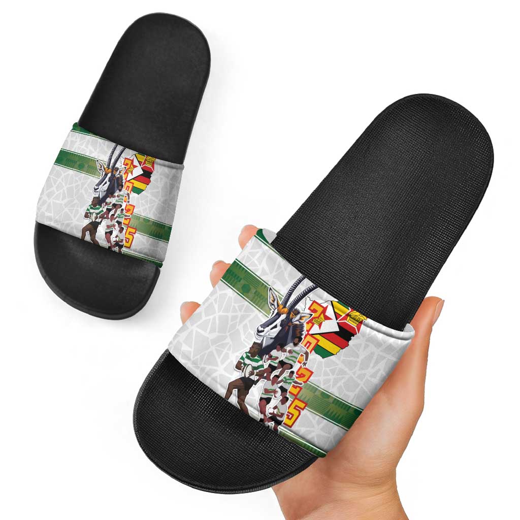 Zimbabwe Rugby The Champions 2025 Slide Sandals Warriors Sable Antelope LT03
