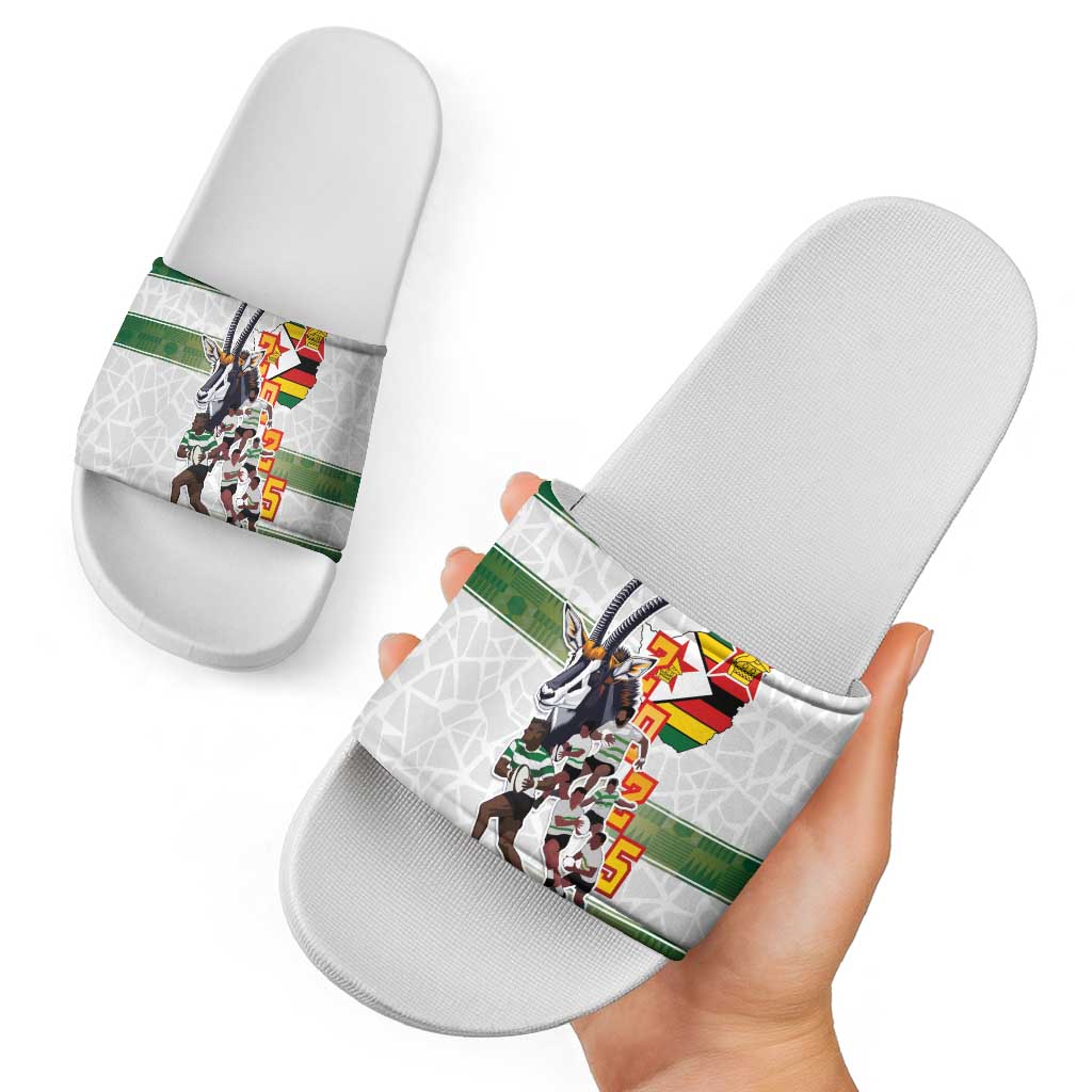 Zimbabwe Rugby The Champions 2025 Slide Sandals Warriors Sable Antelope LT03