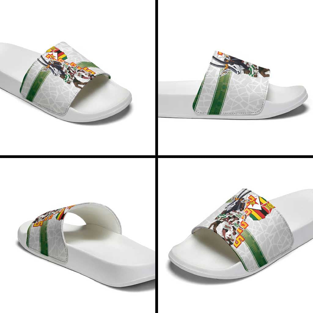 Zimbabwe Rugby The Champions 2025 Slide Sandals Warriors Sable Antelope LT03