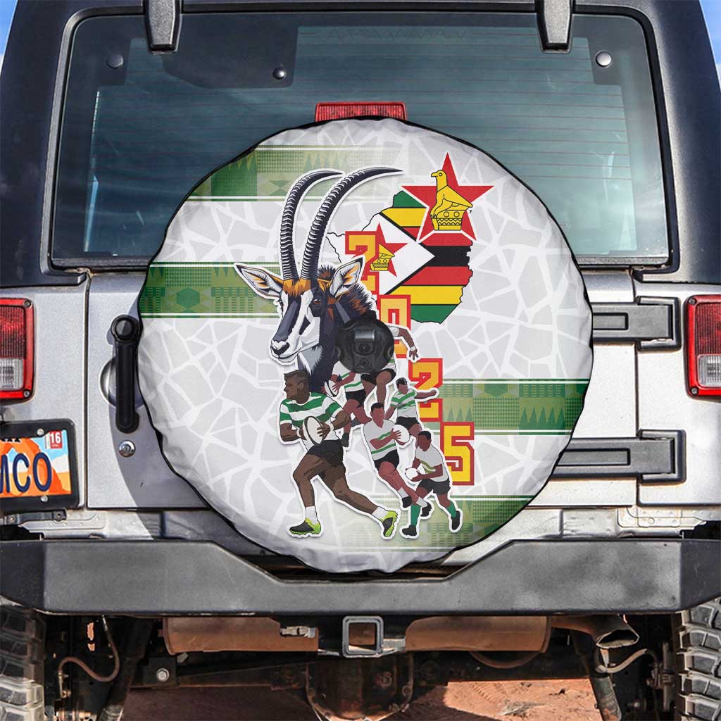 Zimbabwe Rugby The Champions 2025 Spare Tire Cover Warriors Sable Antelope LT03