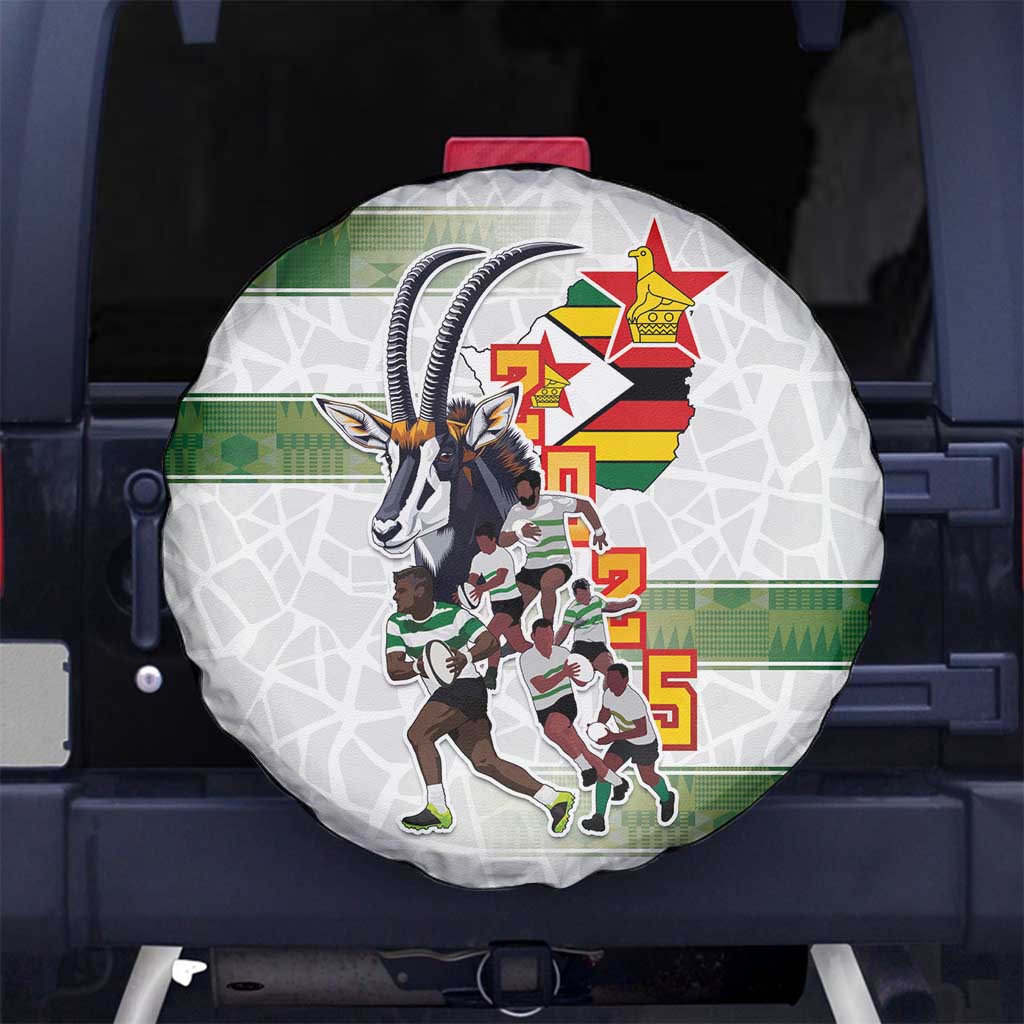 Zimbabwe Rugby The Champions 2025 Spare Tire Cover Warriors Sable Antelope LT03