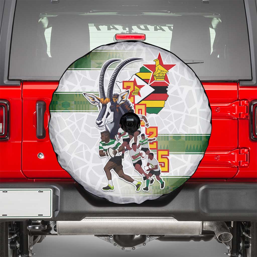 Zimbabwe Rugby The Champions 2025 Spare Tire Cover Warriors Sable Antelope LT03