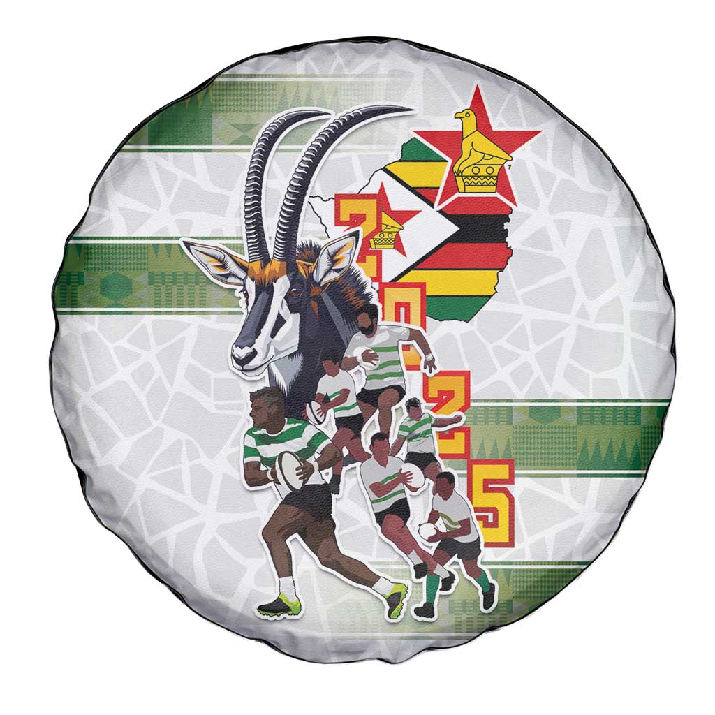 Zimbabwe Rugby The Champions 2025 Spare Tire Cover Warriors Sable Antelope LT03