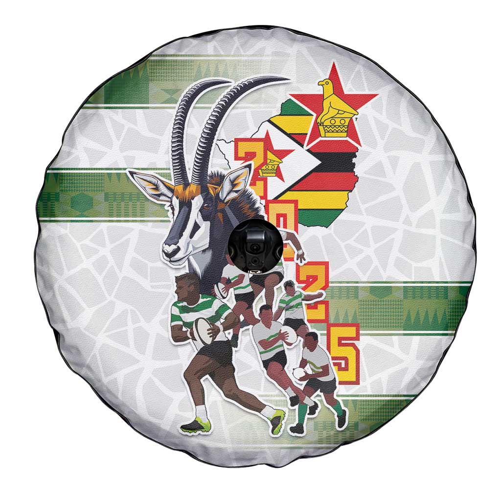 Zimbabwe Rugby The Champions 2025 Spare Tire Cover Warriors Sable Antelope LT03