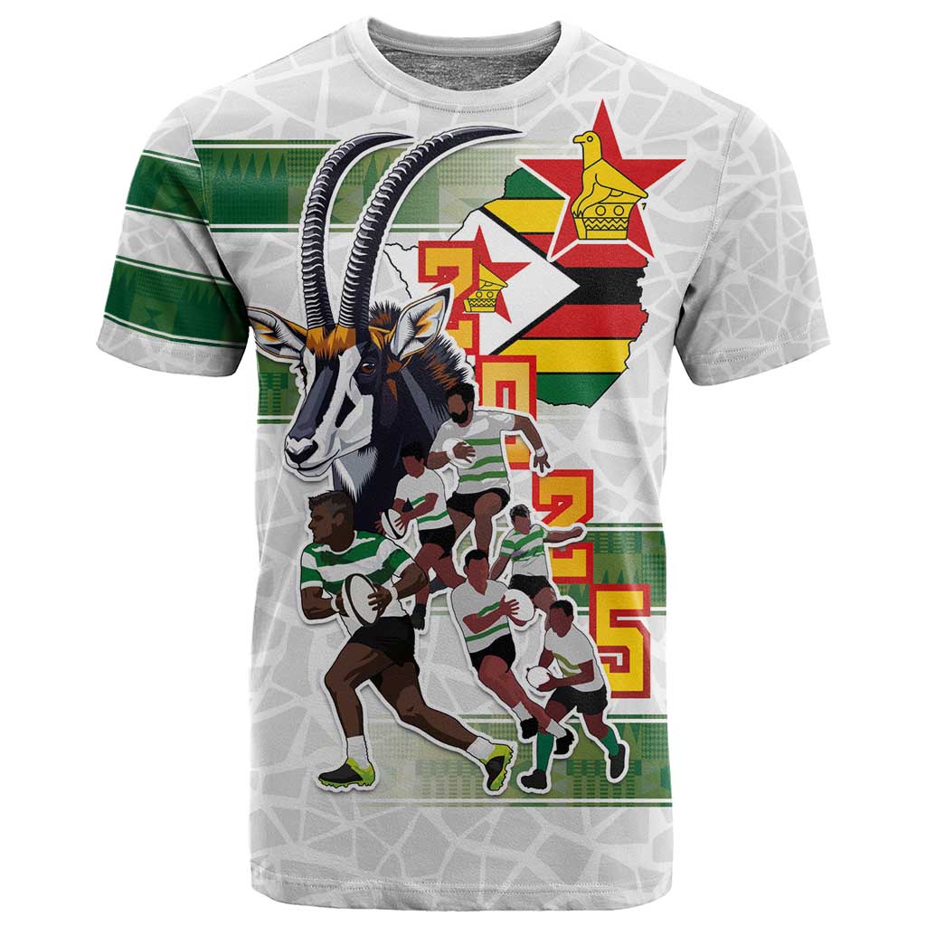 Custom Zimbabwe Rugby The Champions 2025 T shirt Sables-Warriors of Africa LT03