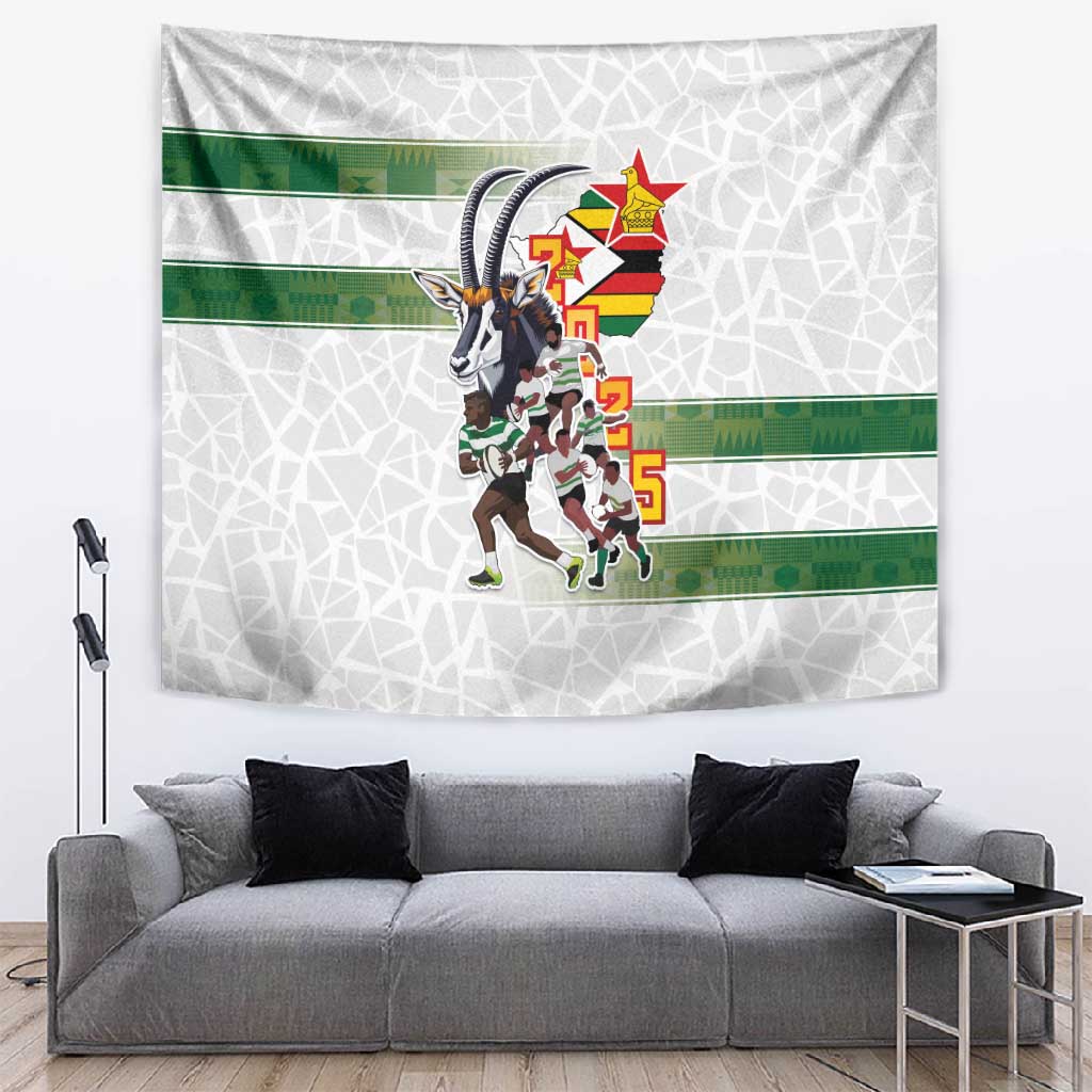 Zimbabwe Rugby The Champions 2025 Tapestry Sables-Warriors of Africa LT03