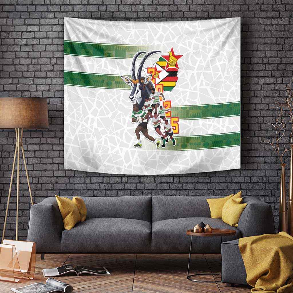 Zimbabwe Rugby The Champions 2025 Tapestry Sables-Warriors of Africa LT03
