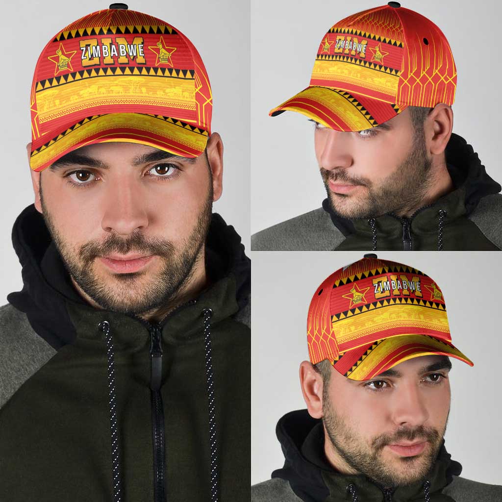 Zimbabwe Cricket Classic Cap African Heritage Stripes Style LT03