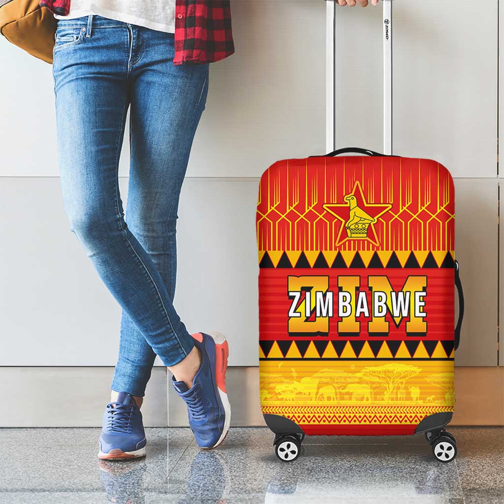 Zimbabwe Cricket Luggage Cover African Heritage Stripes Style LT03
