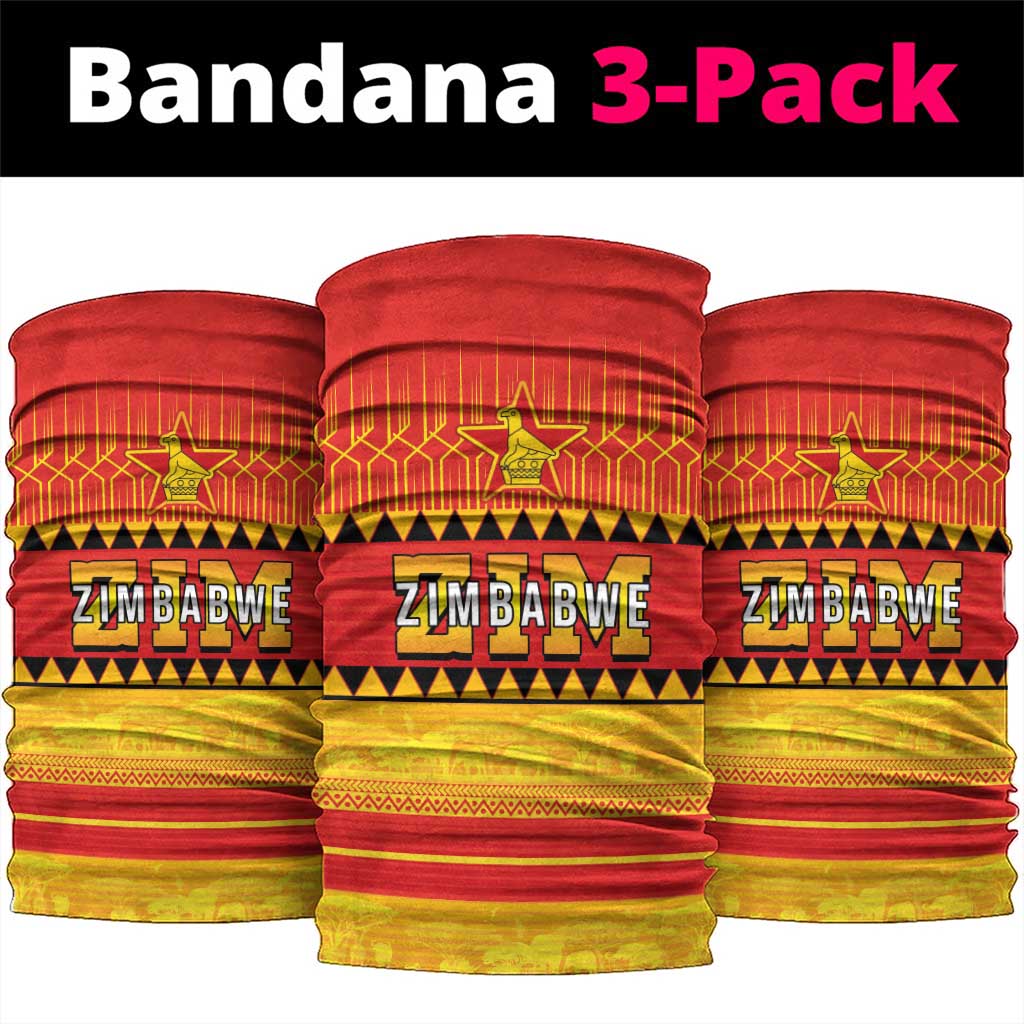 Zimbabwe Cricket Neck Gaiter African Heritage Stripes Style LT03
