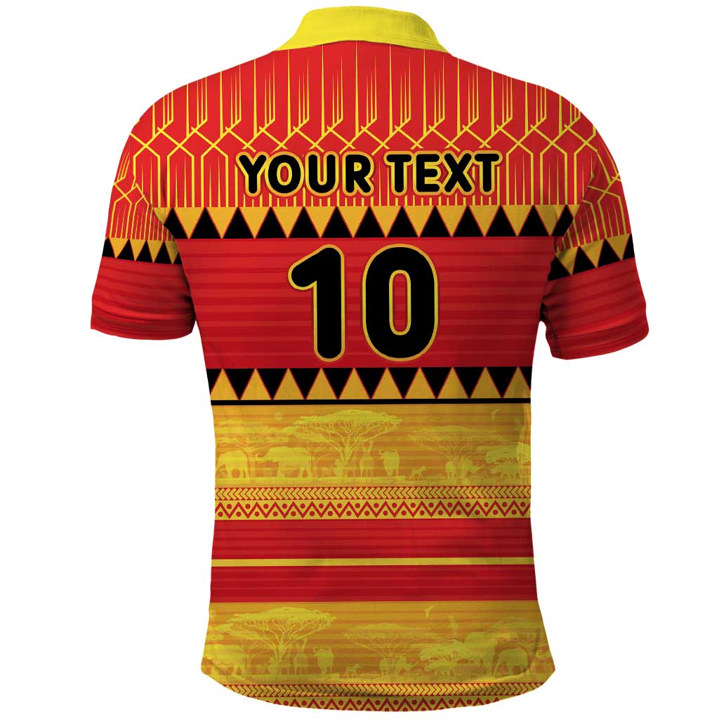 Custom Zimbabwe Cricket Polo Shirt African Heritage Stripes Style LT03