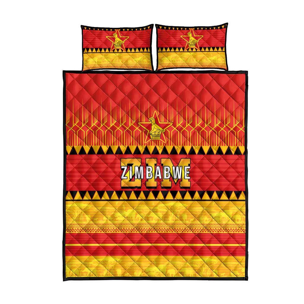 Zimbabwe Cricket Quilt Bed Set African Heritage Edition LT03