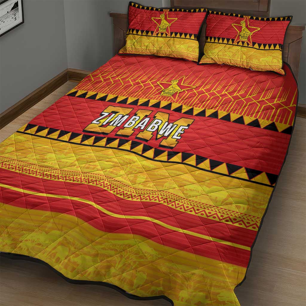 Zimbabwe Cricket Quilt Bed Set African Heritage Edition LT03
