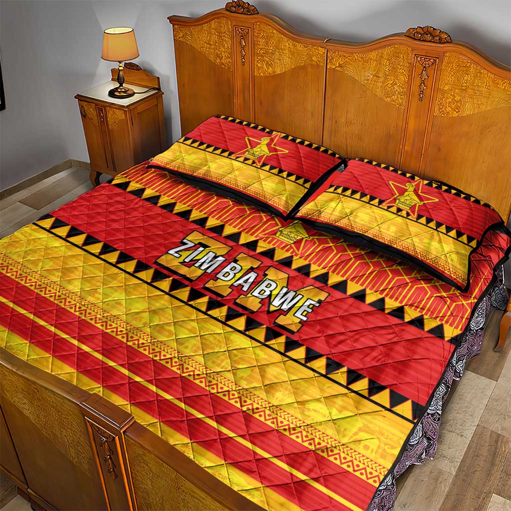 Zimbabwe Cricket Quilt Bed Set African Heritage Edition LT03