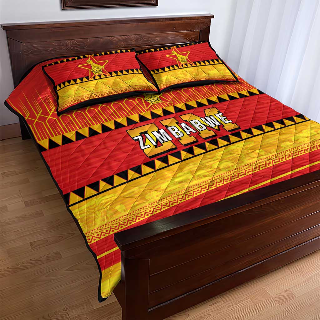 Zimbabwe Cricket Quilt Bed Set African Heritage Edition LT03